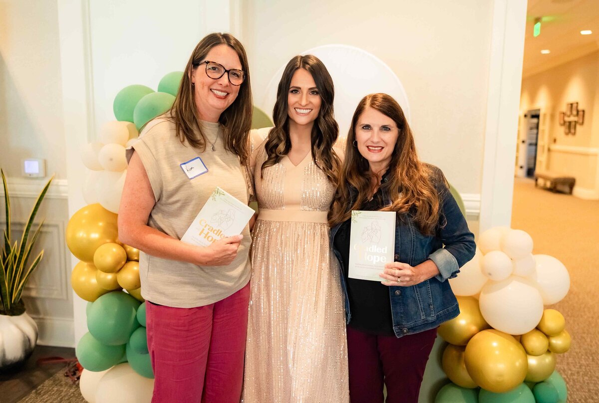 Ashley Opliger Cradled in Hope Book Launch Party, biblical book for grieving moms, miscarriage, stillbirth, infant loss, christian author (62)