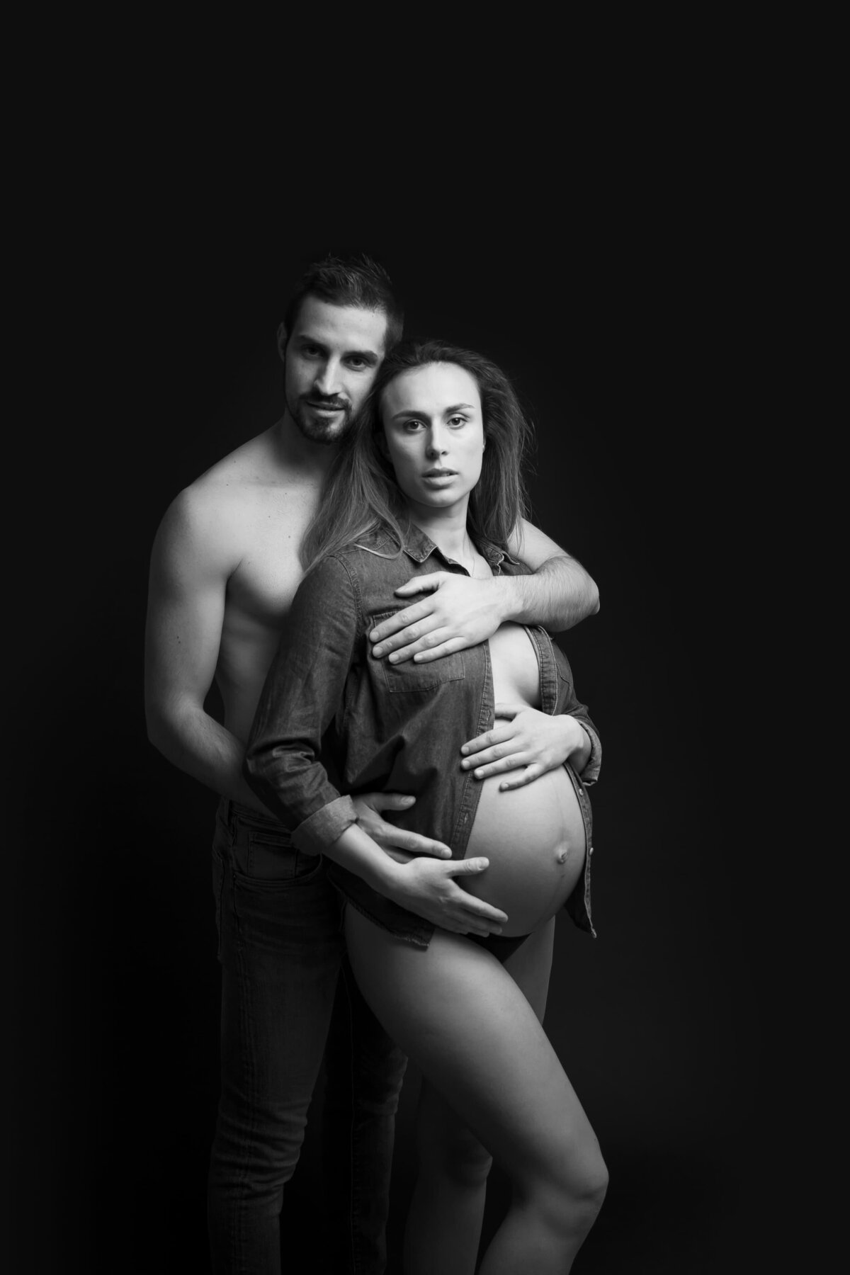 séance photo grossesse en studio à tours