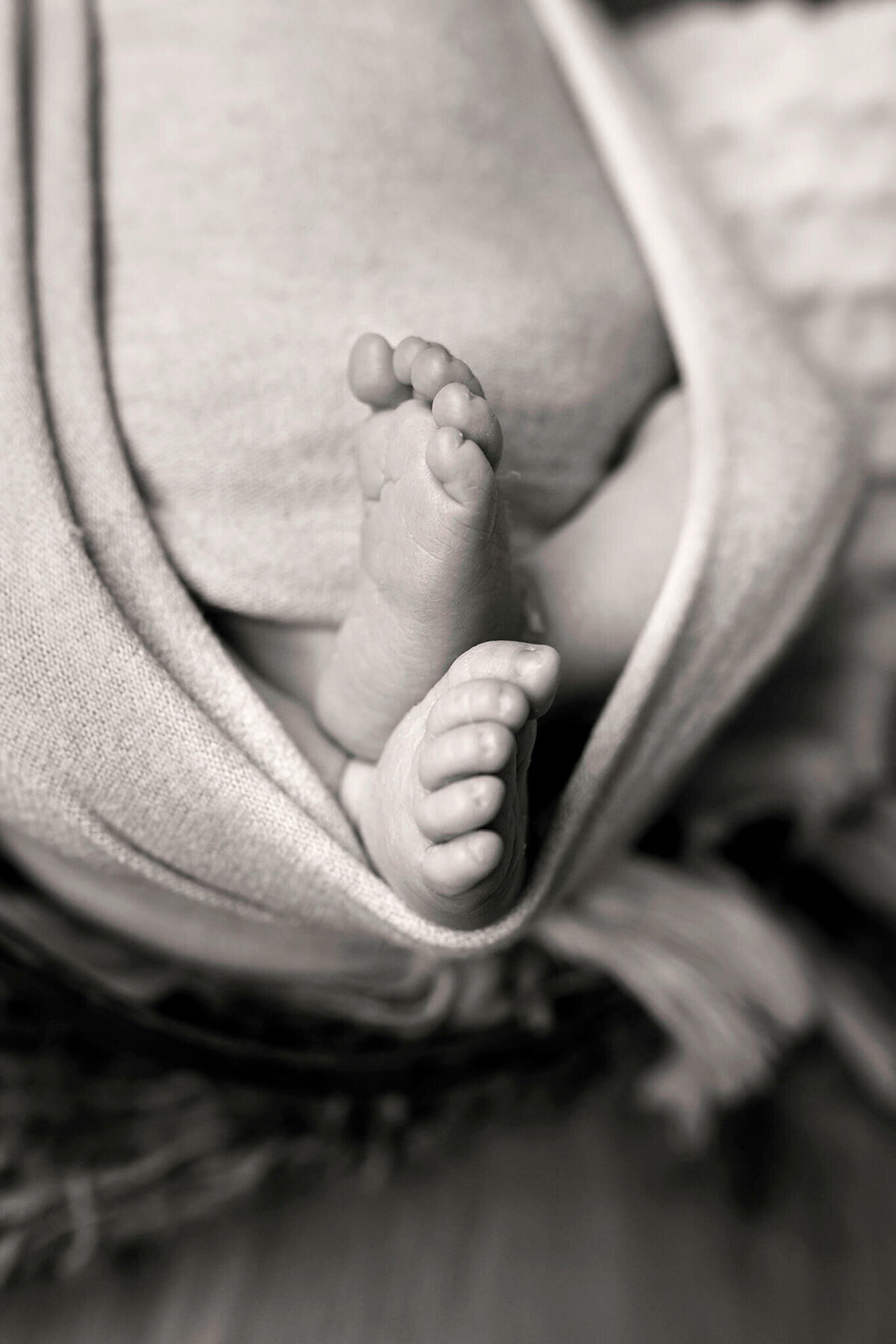 NJ Newborn photos of baby feet