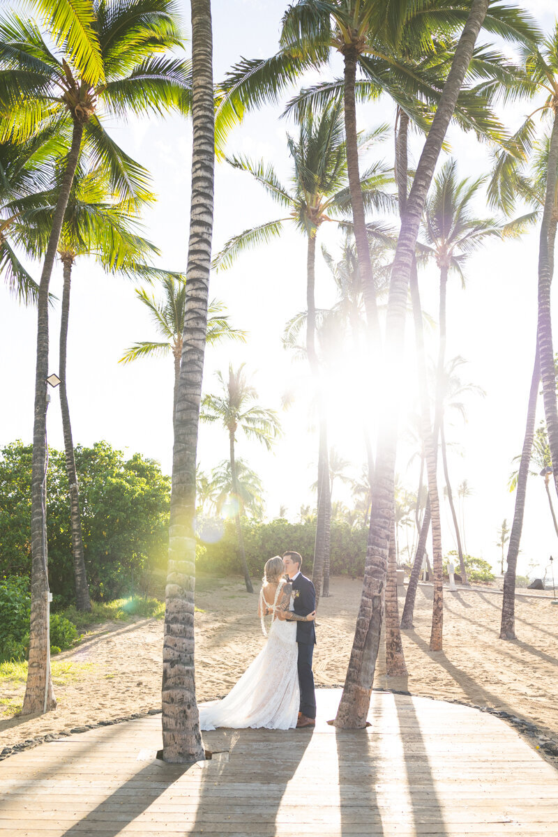 Big Island Wedding Photography at Fairmont Orchid - groom and bride