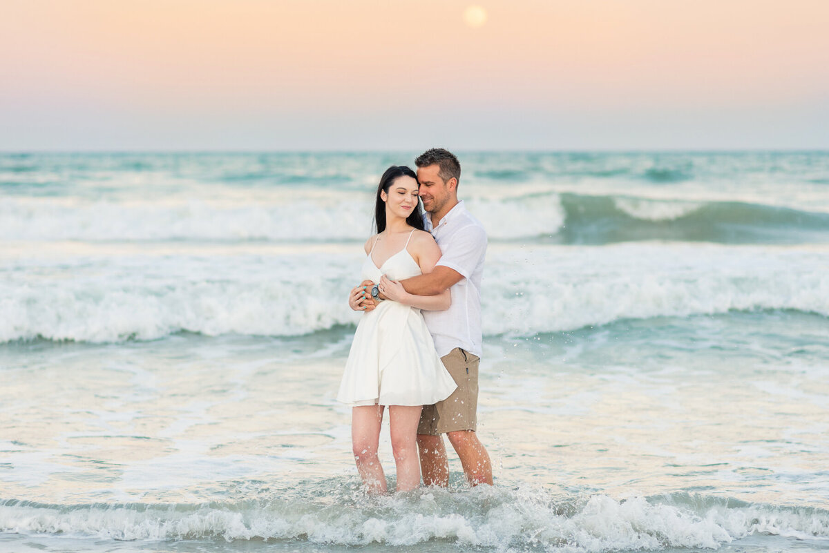 Rene & Chris Melbourne Beach Florida Engagement | Lisa Marshall Photography