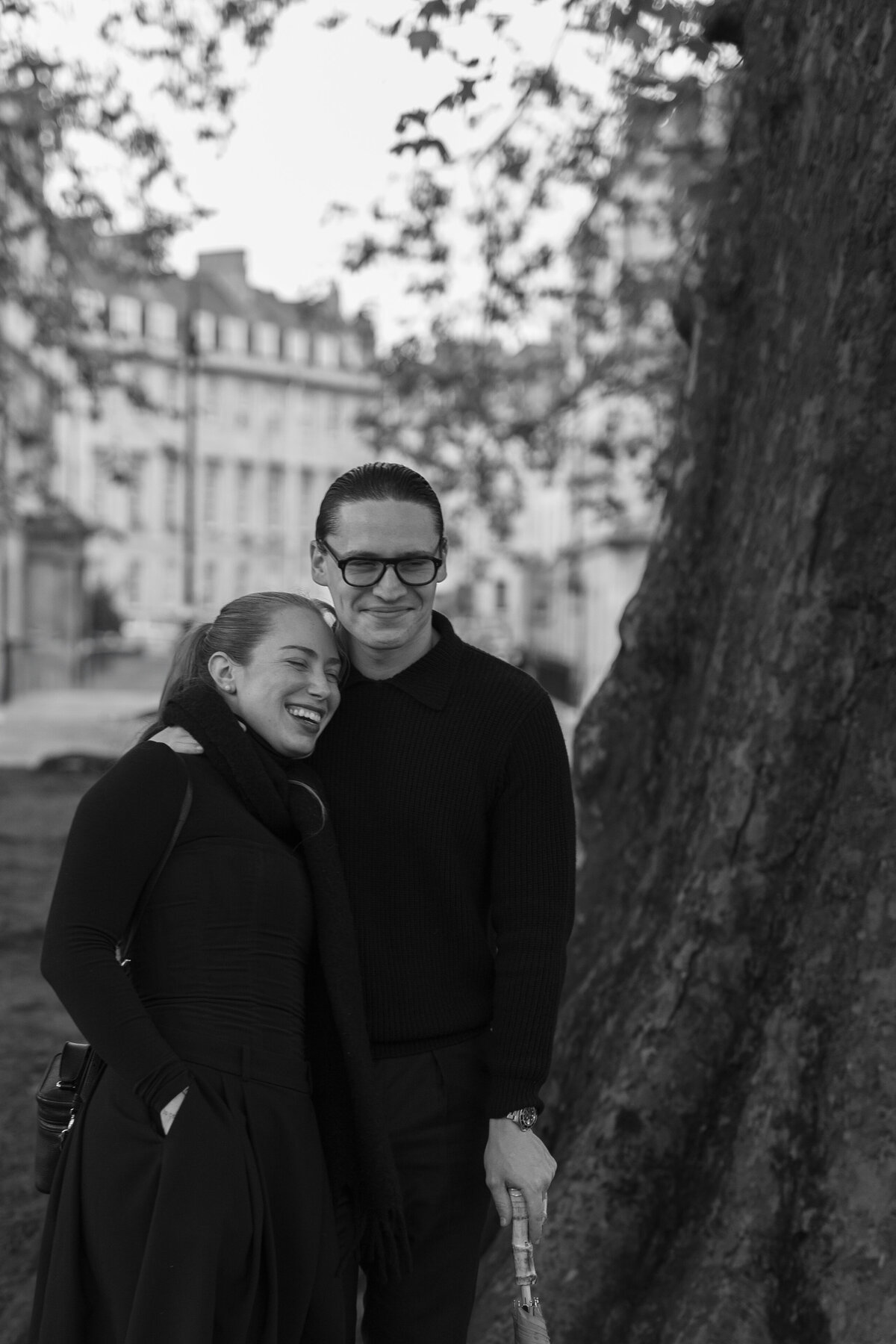 Editorial couple portrait in Bath