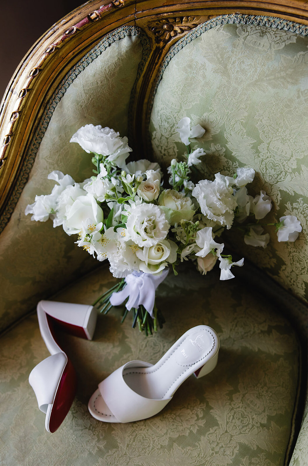 Beautiful white bridal bouquet