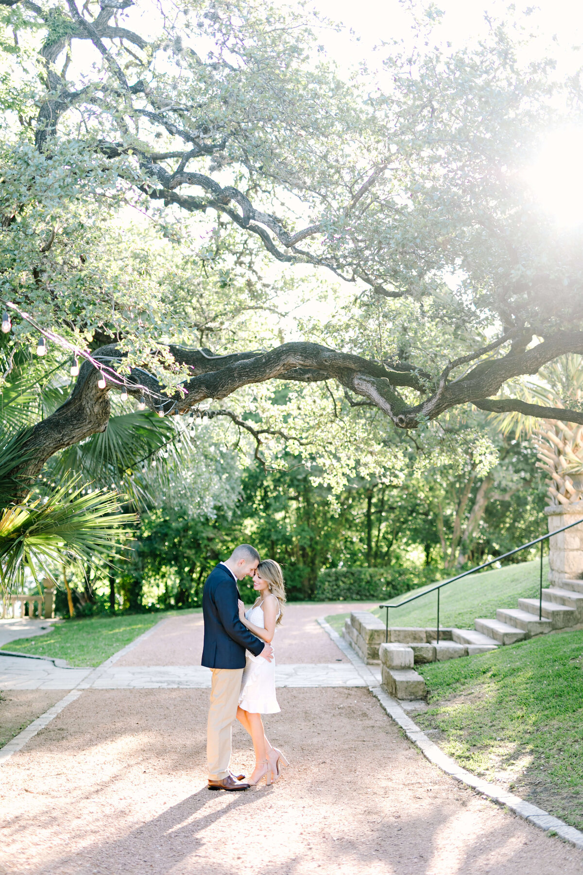 Golden Hour engagement session at Laguna Gloria