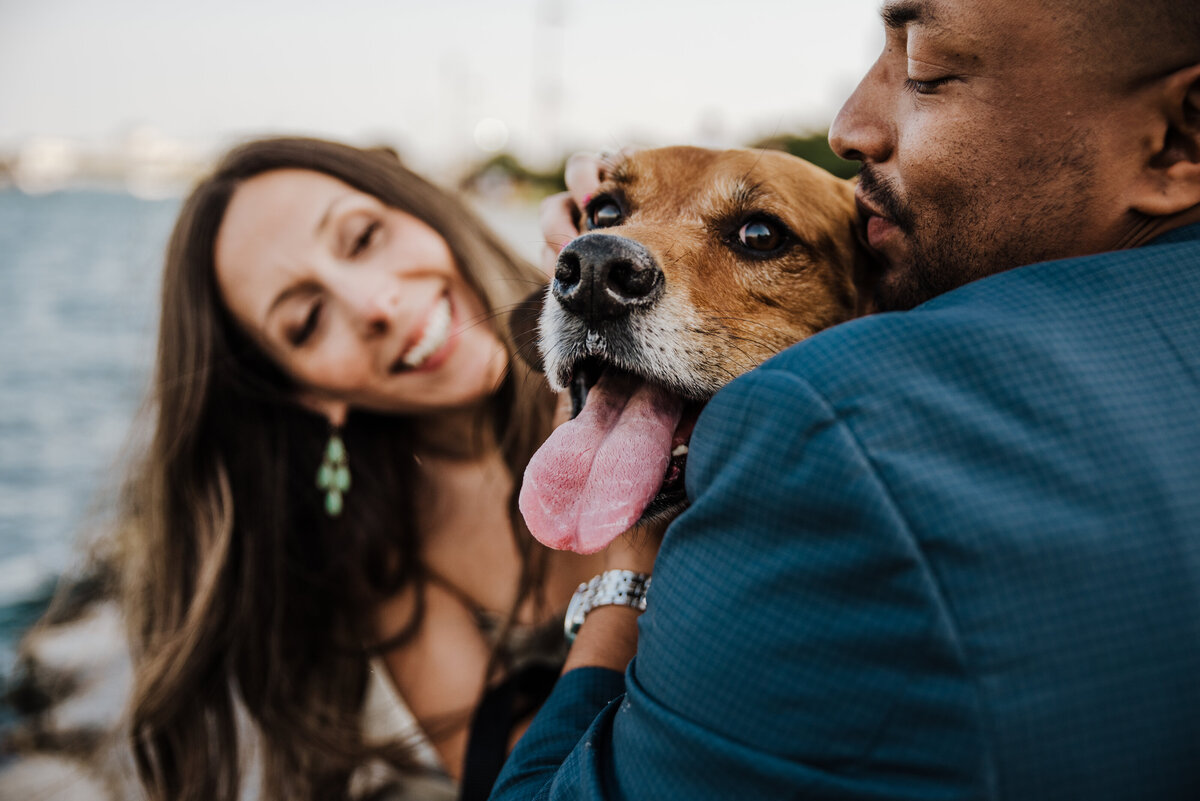 Chicago Urban Sunset Engagement 189