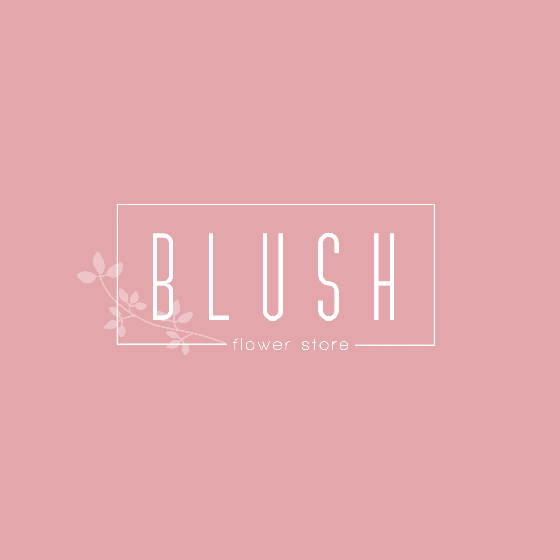 Blush concept store logo roze