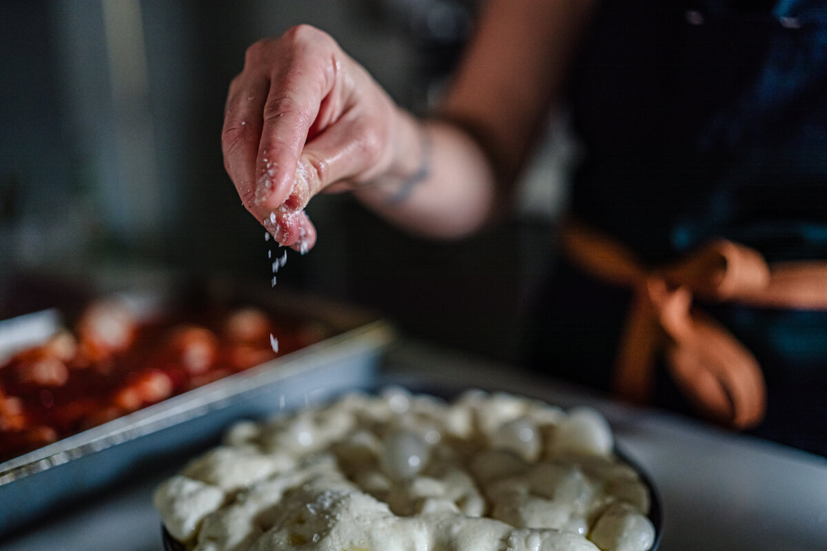 Brand photography philadelphia food photography focaccia bread italian