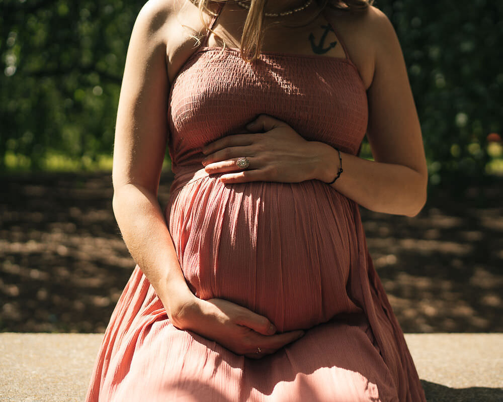 Motherhood photography session in Spokane documenting the journey into parenthood.