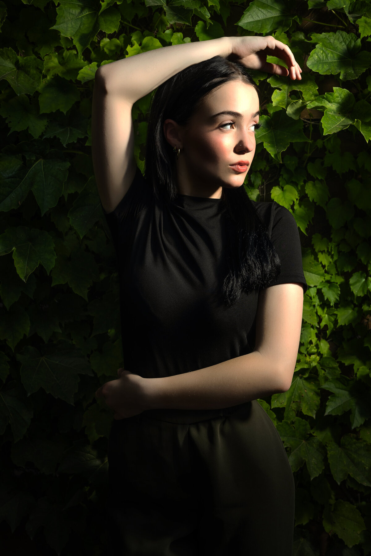 Confident and modern senior portraits by Kansas City photographer
