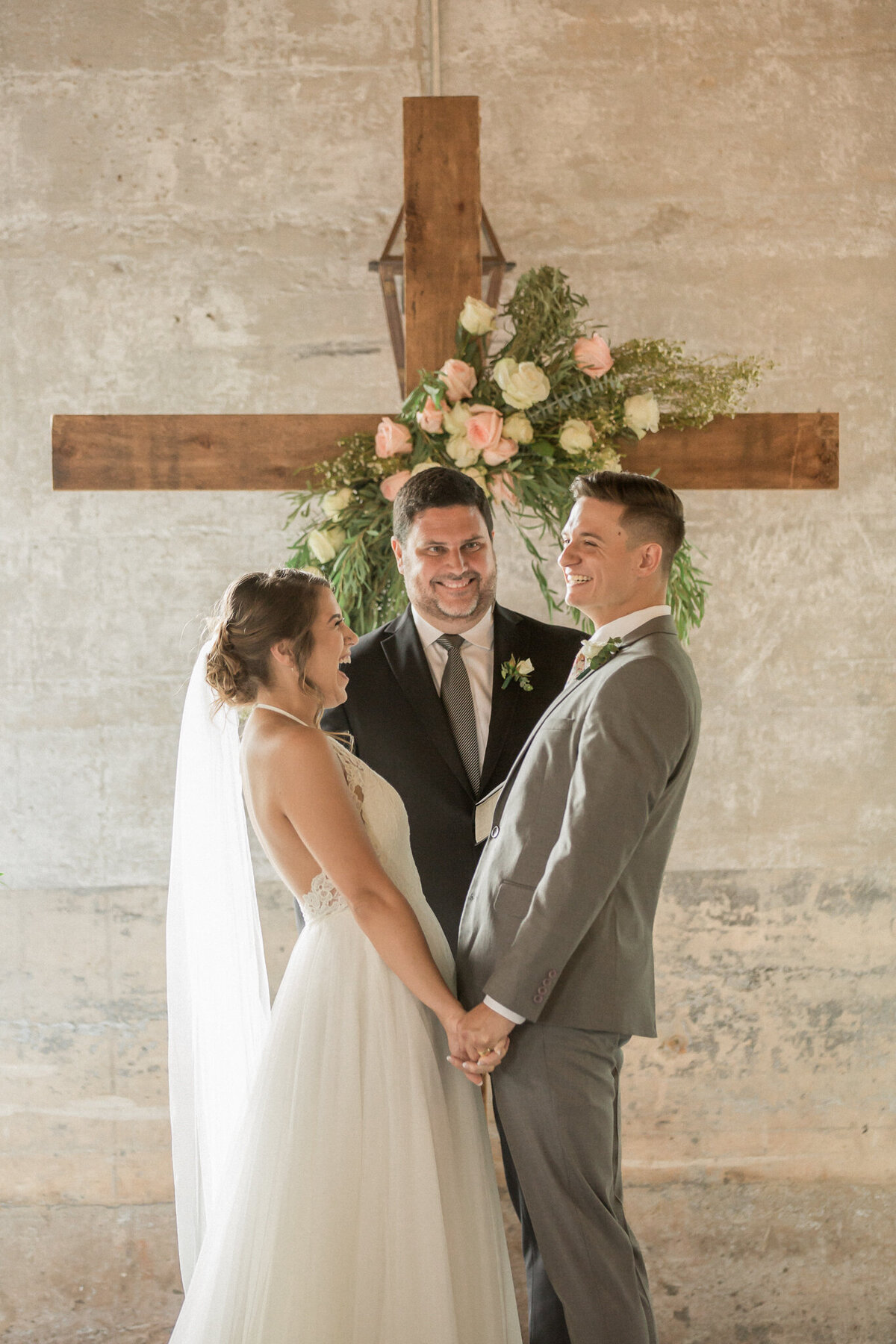 A moment of exuberant joy before the kiss