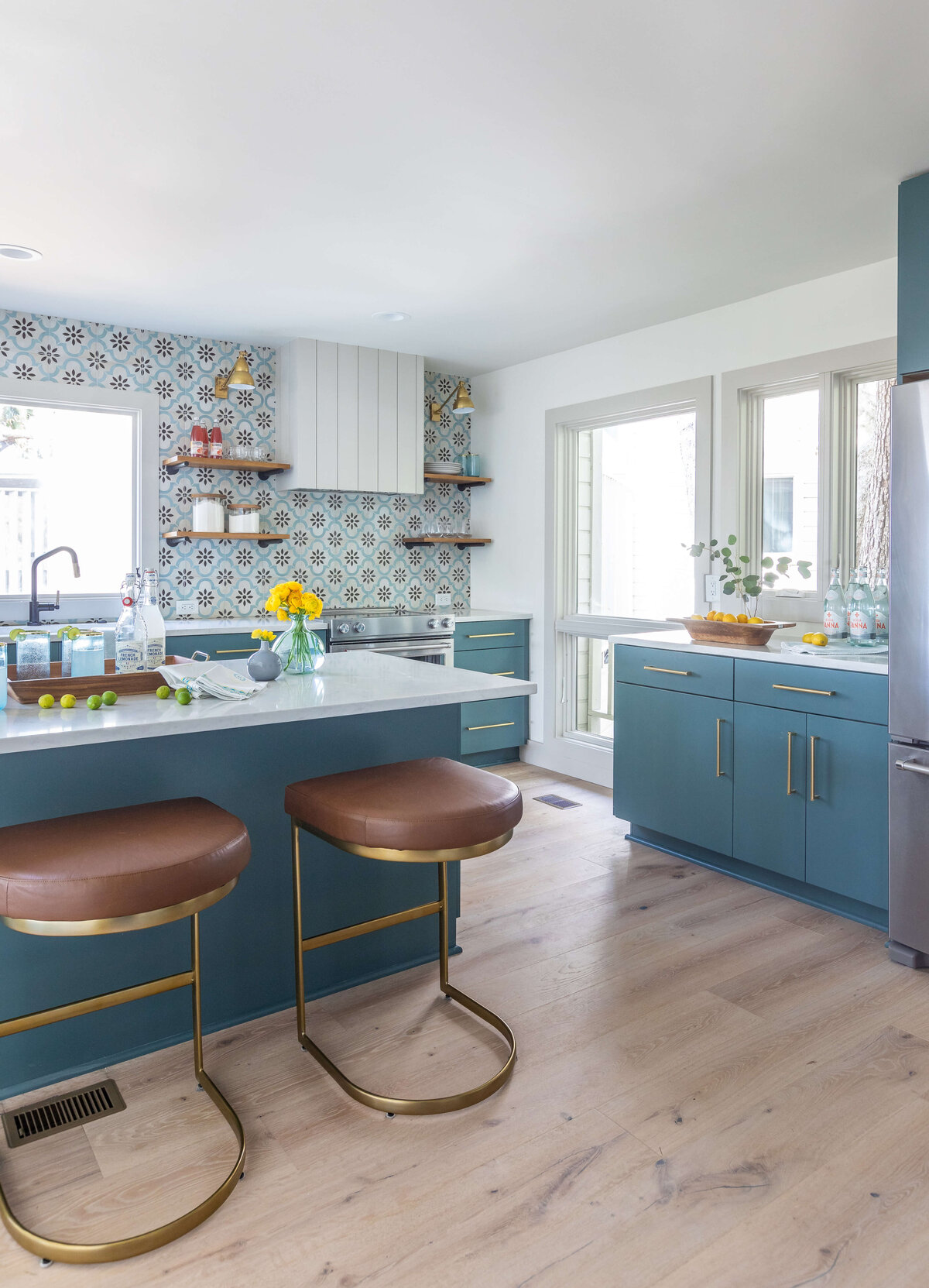 Colorful Kitchen Amelia Island Seamarsh Lola Interors