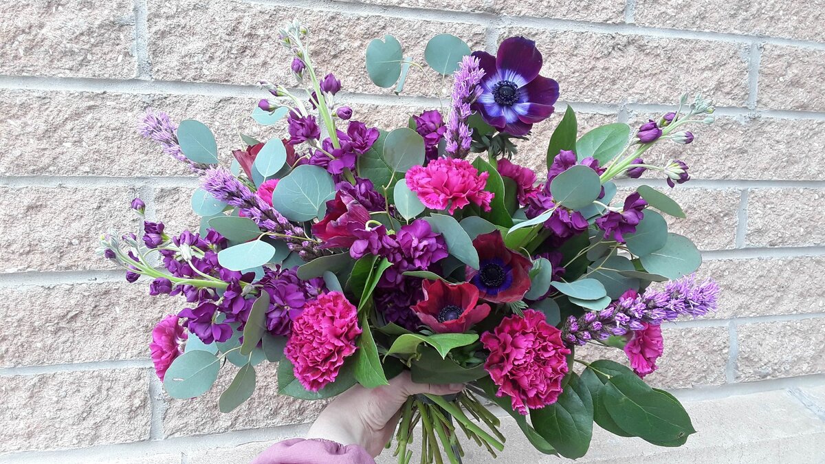 Fuchsia and Purple Bouquet