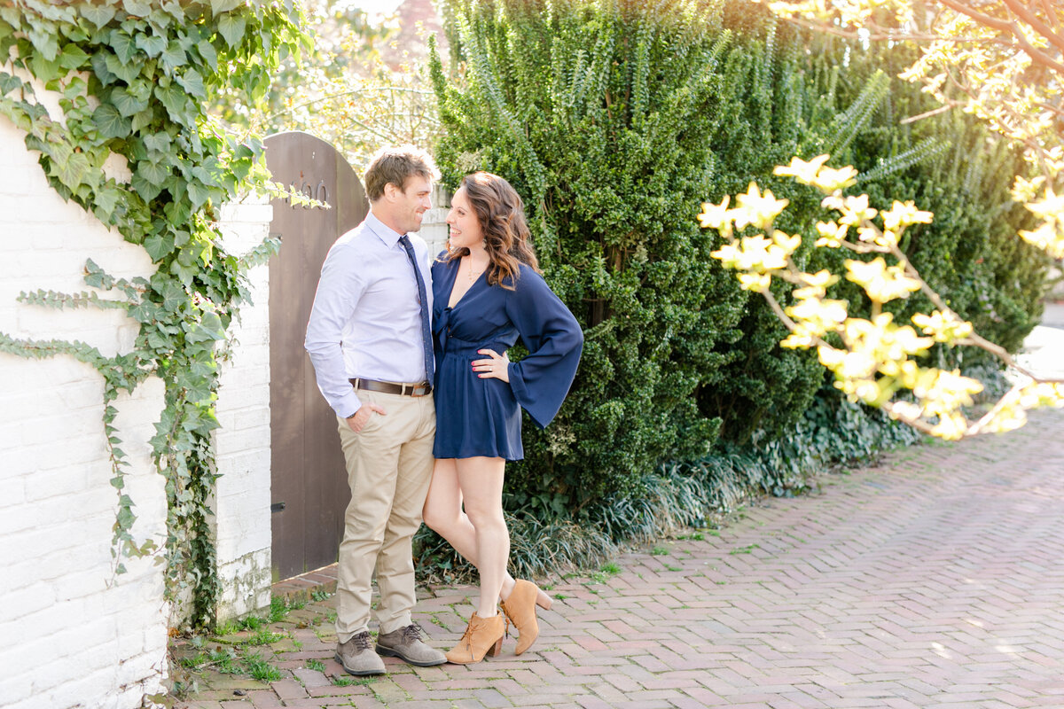 Date Themed Old Town Alexandria Engagement Session Megan Kelsey Photography-6