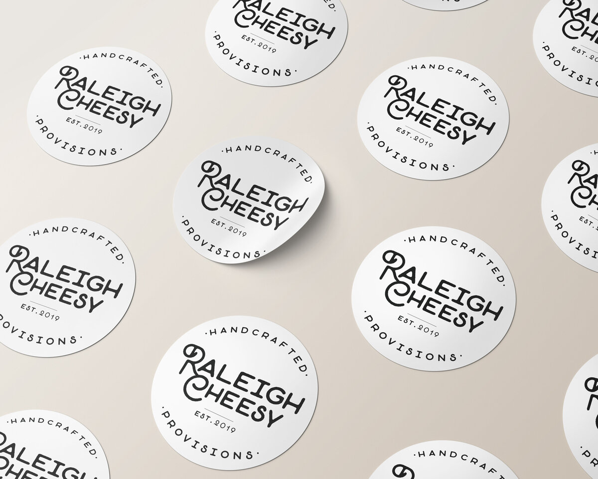 Free Isometric Round Stickers Mockup