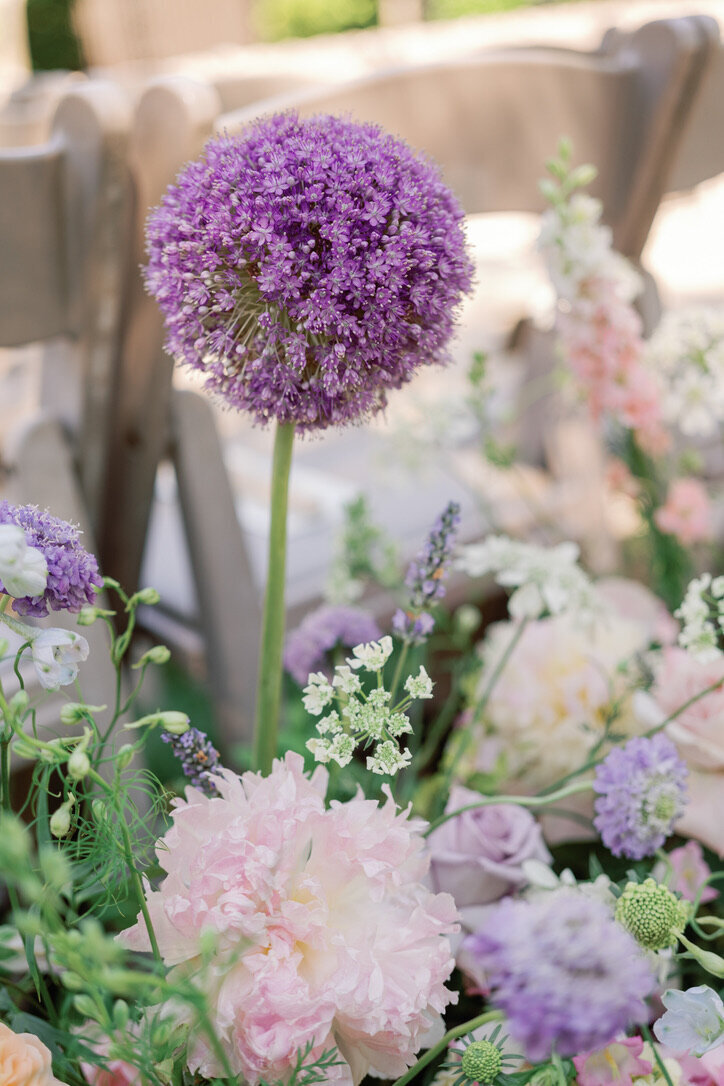 lavender and blush  wedding flowers