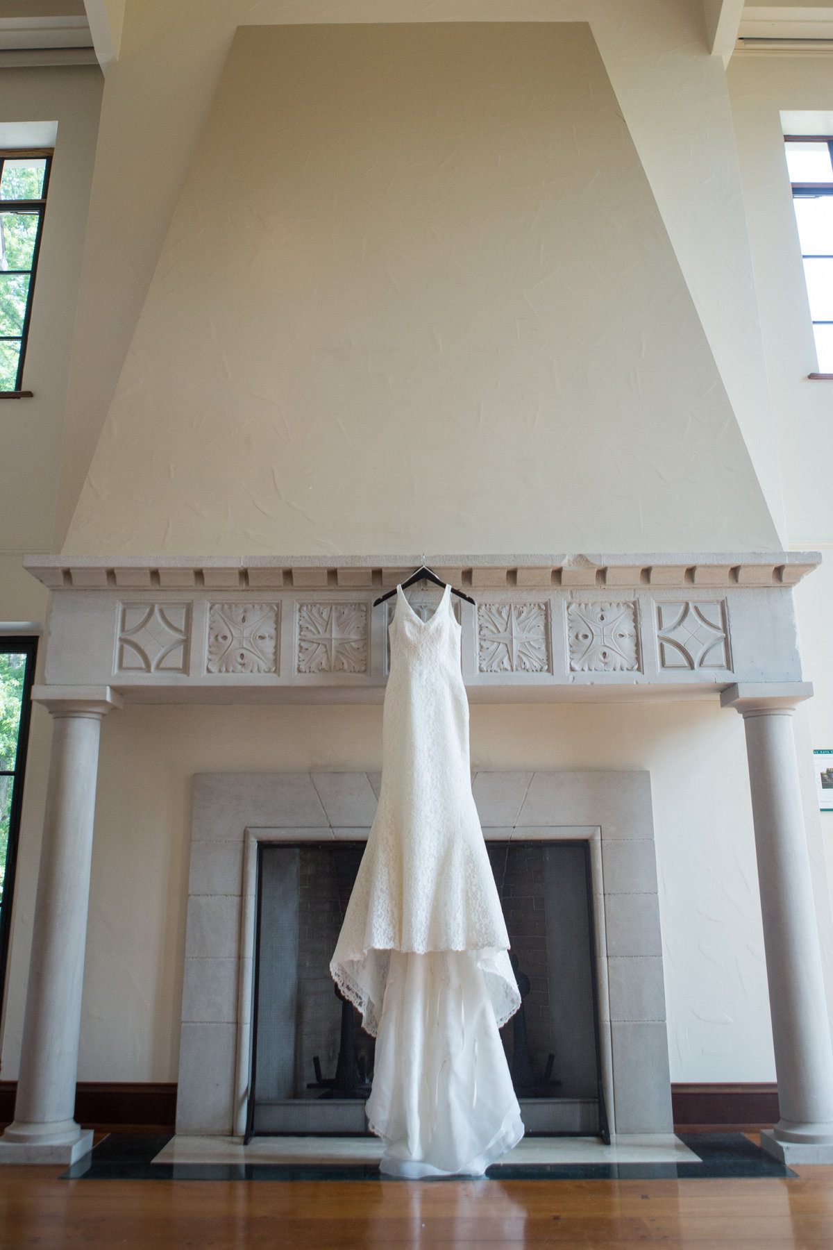 Bride's dress at the GreenAcres Arts Center in Cincinnati