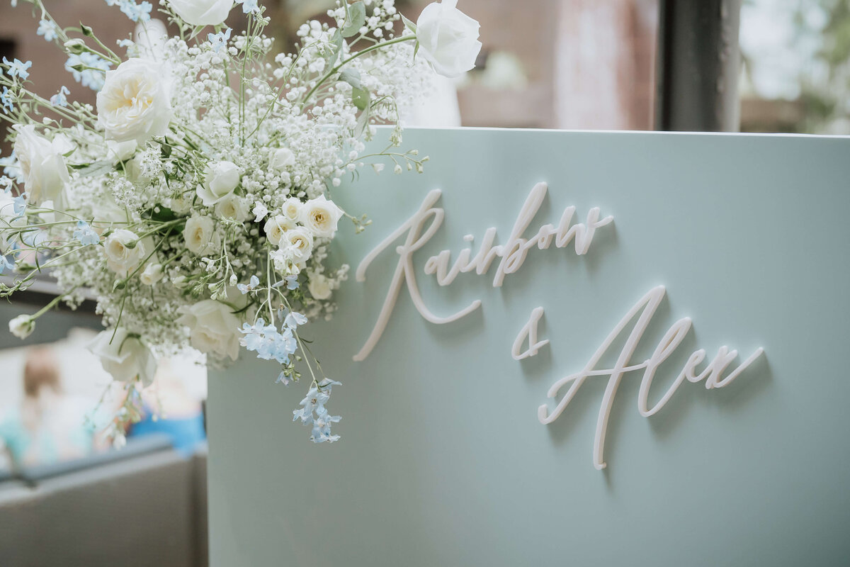 Hong Kong Wedding Welcome Sign