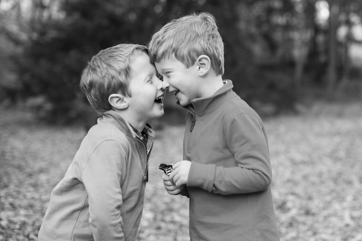 Kids laughing - family photography - asheville, NC