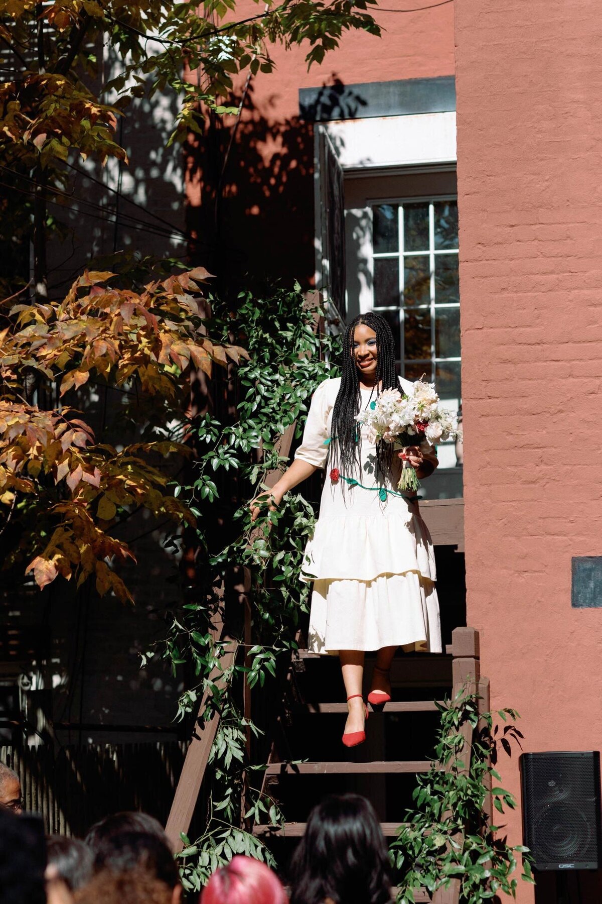 ashley reese backyard intimate wedding with samantha pleet persephone dress