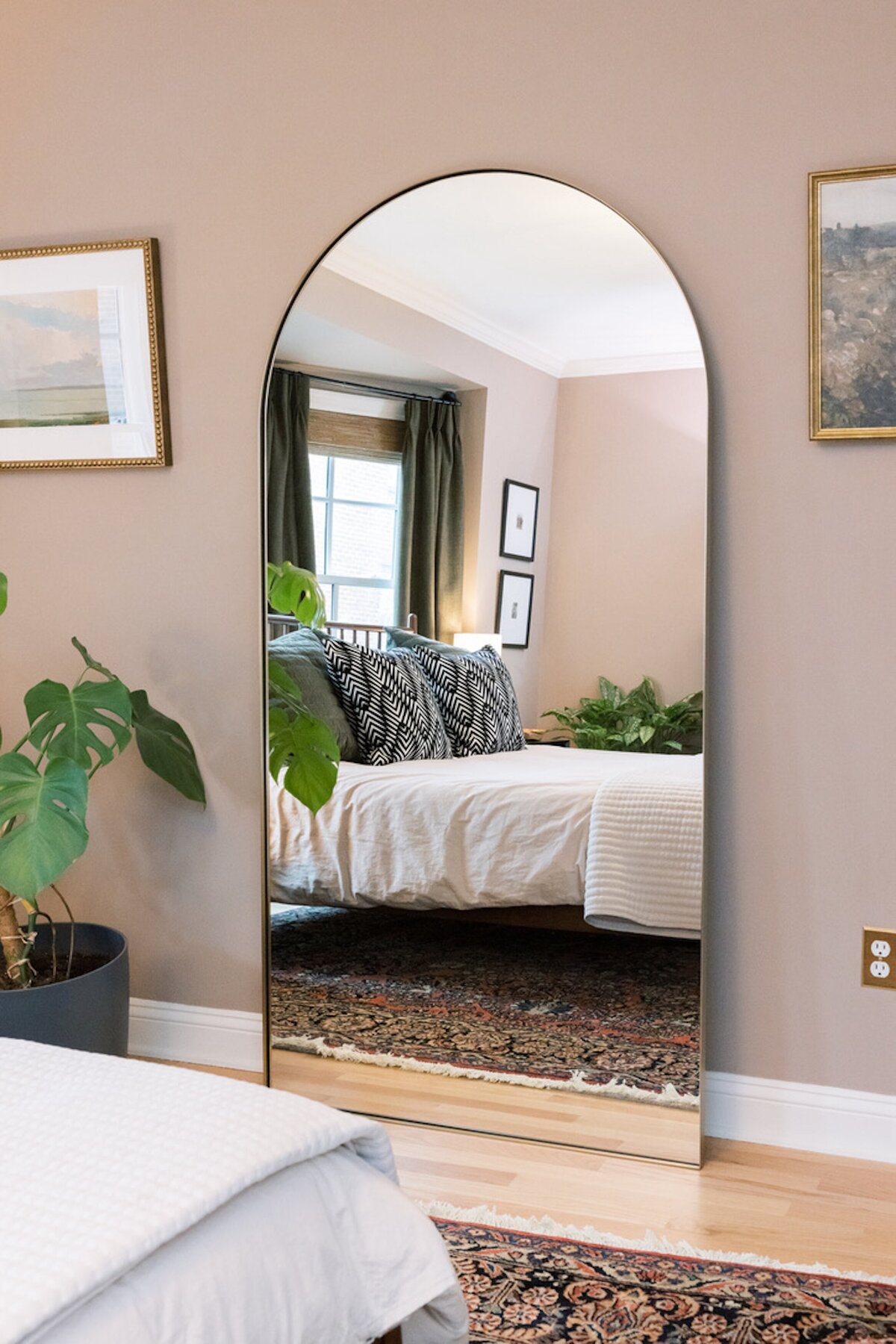 Arched Mirror in Primary