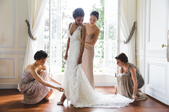 Wedding bridal Hair stylist Makeup Château in France