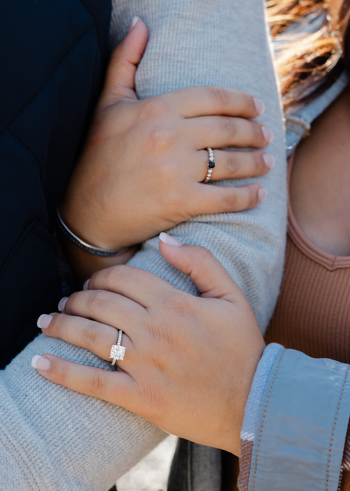 engagement ring close up