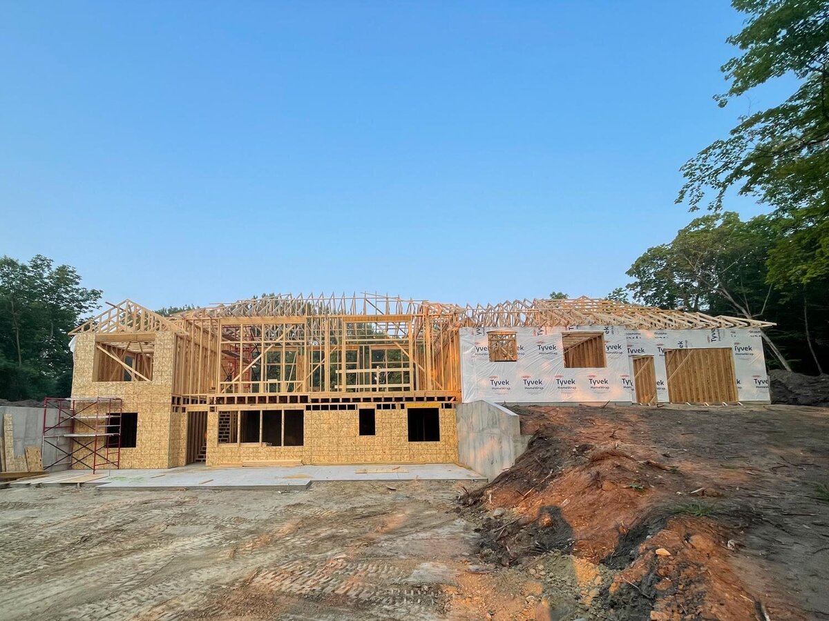Multi level custom framed home