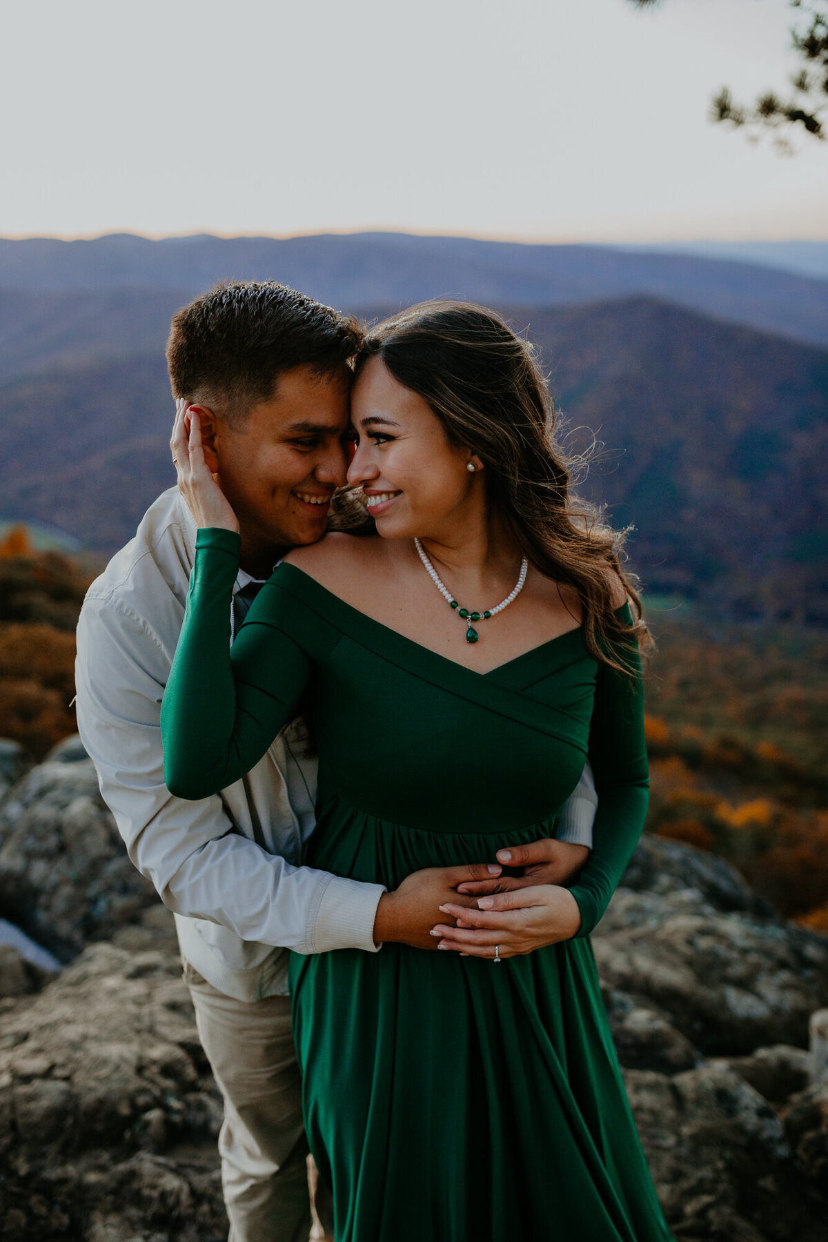 raven's roost overlook engagement shoot