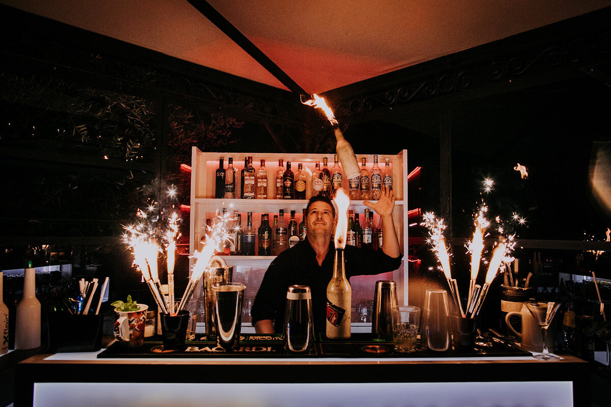 Wedding cocktail bar