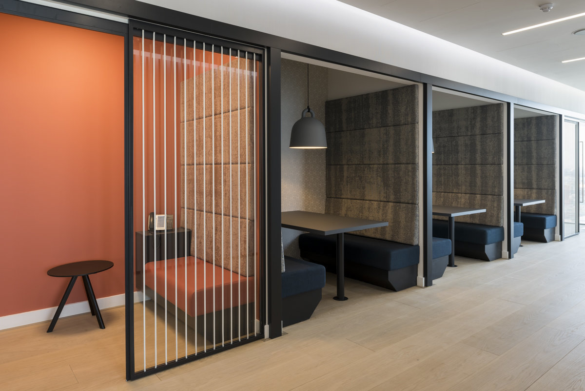 glass partitions office pods