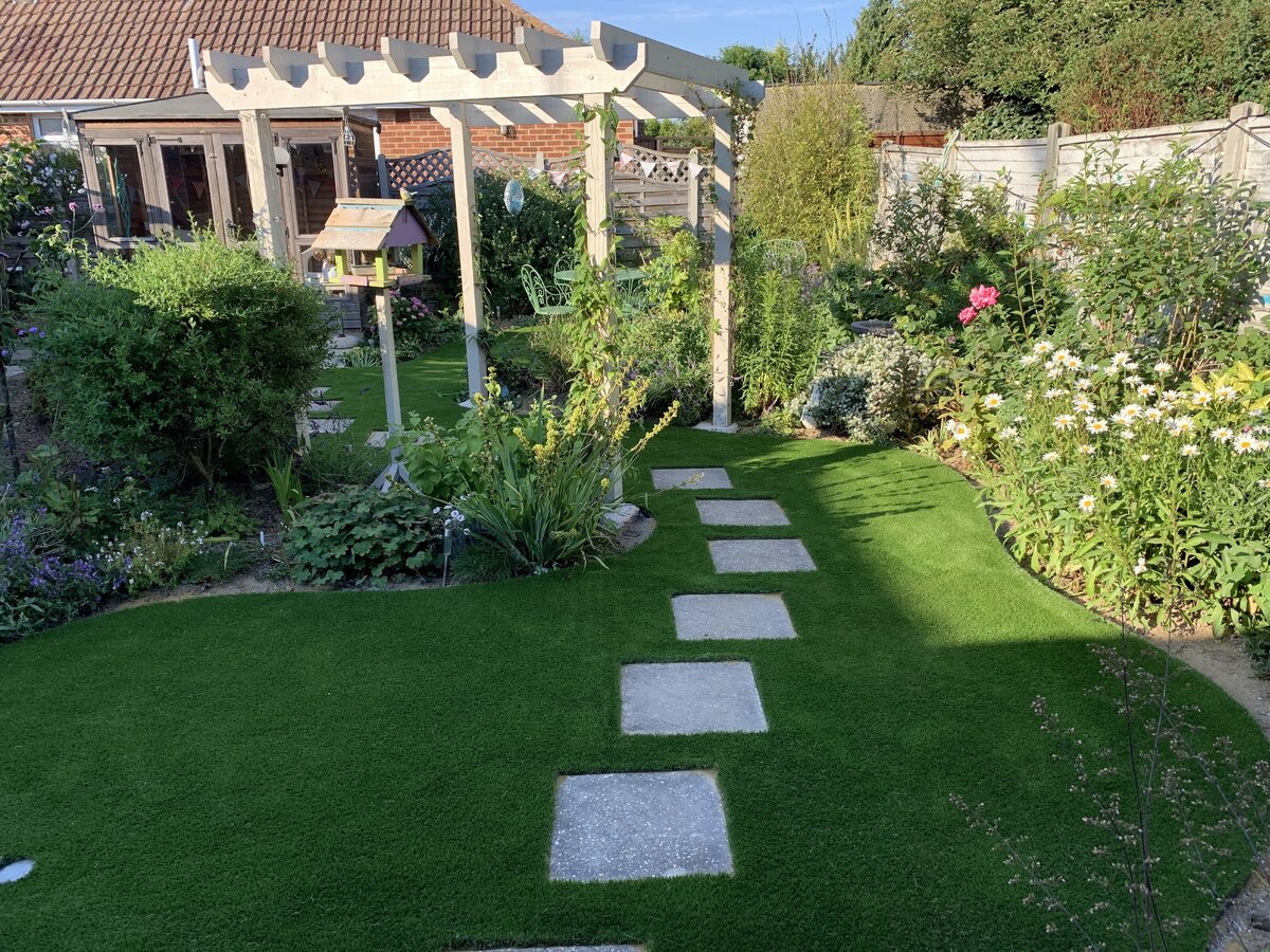 Natural look artificial grass