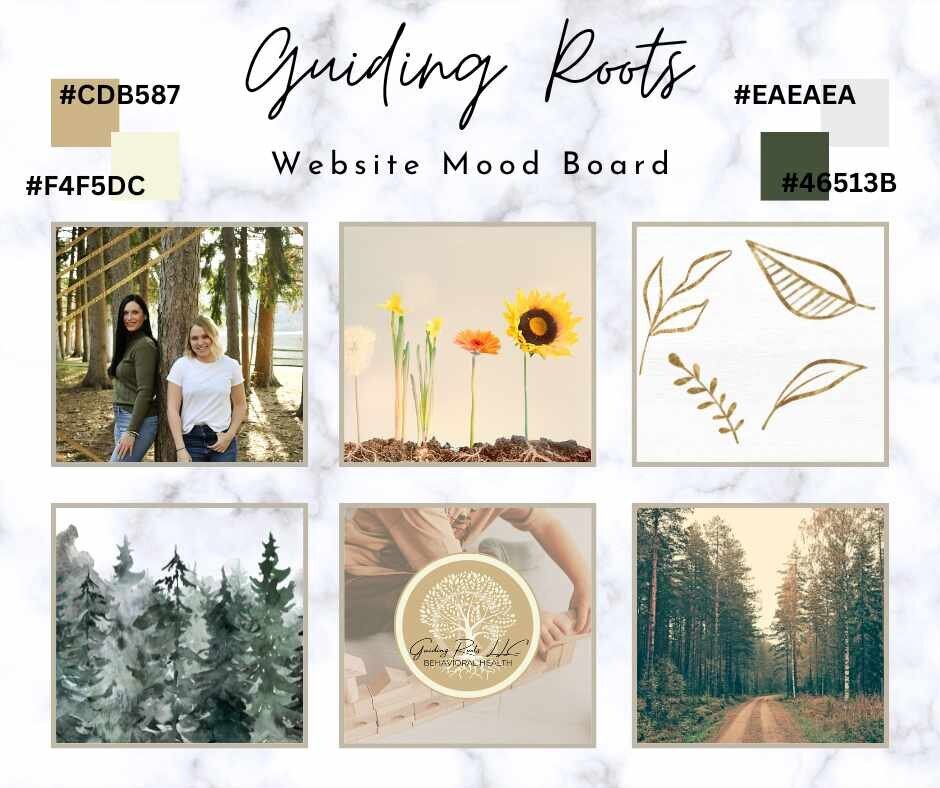 Mood board and website development for therapy provider in Greensburg Pennsylvania.