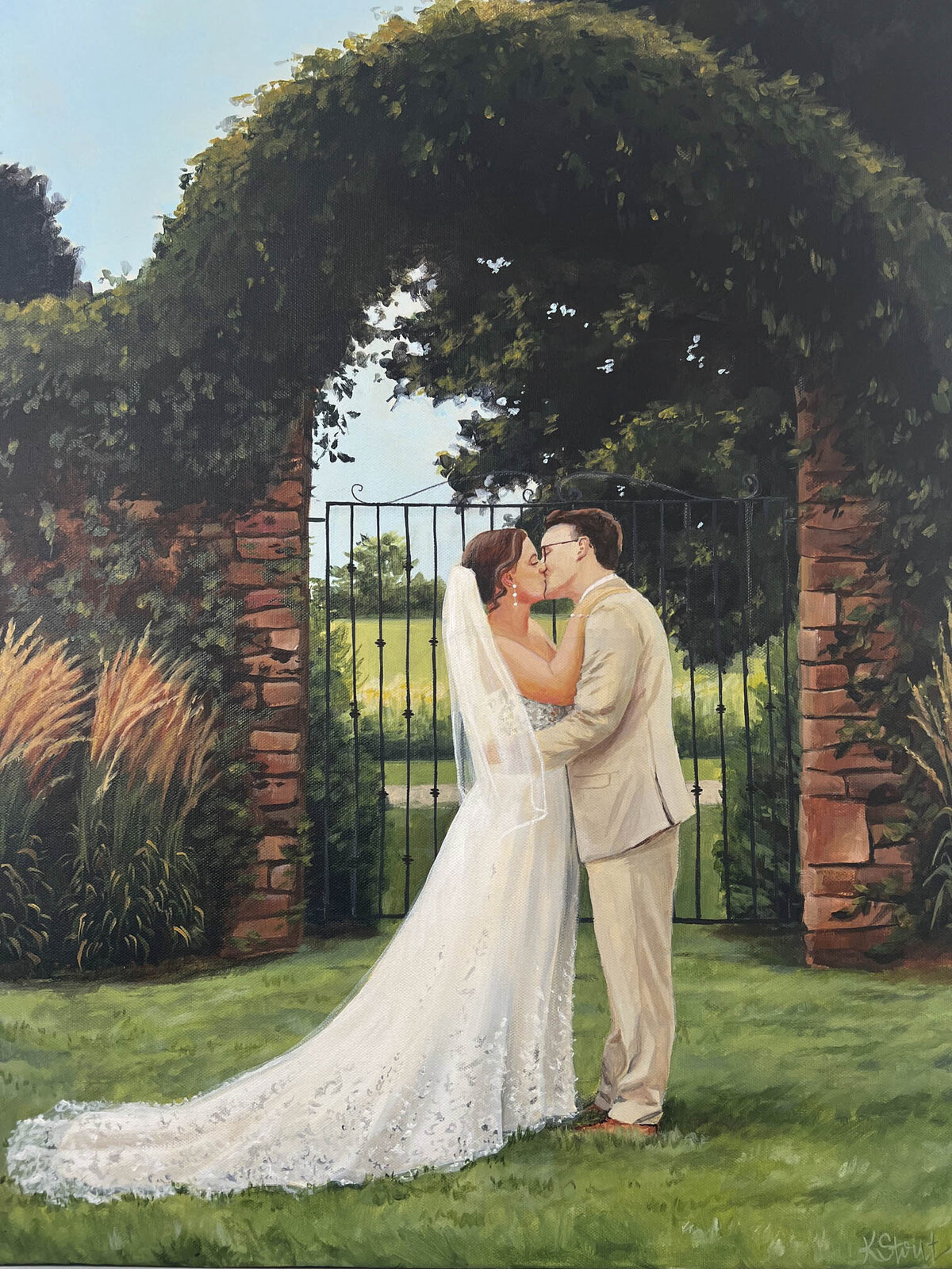 Redeemed Farm Minnesota Live Wedding Painting 