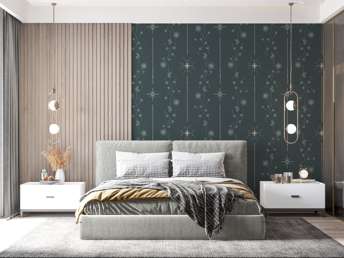 Modern bedroom stardust wish