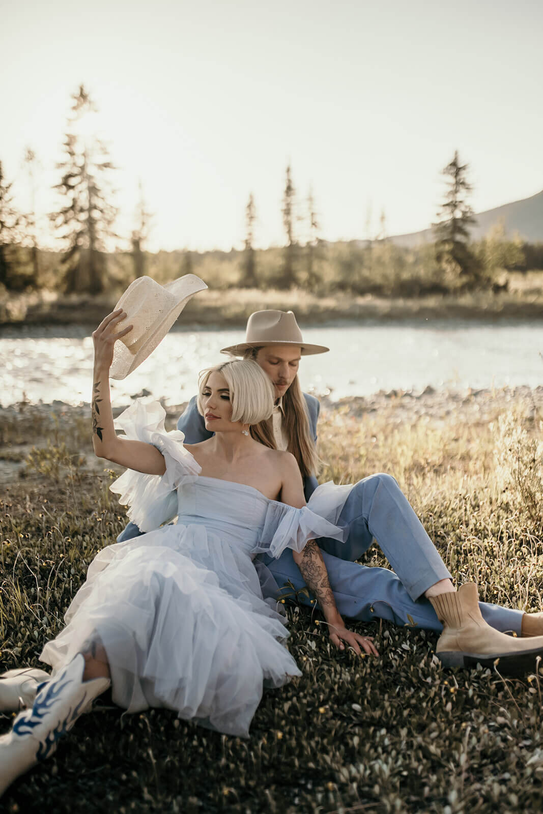 Bride-taking-off-hat