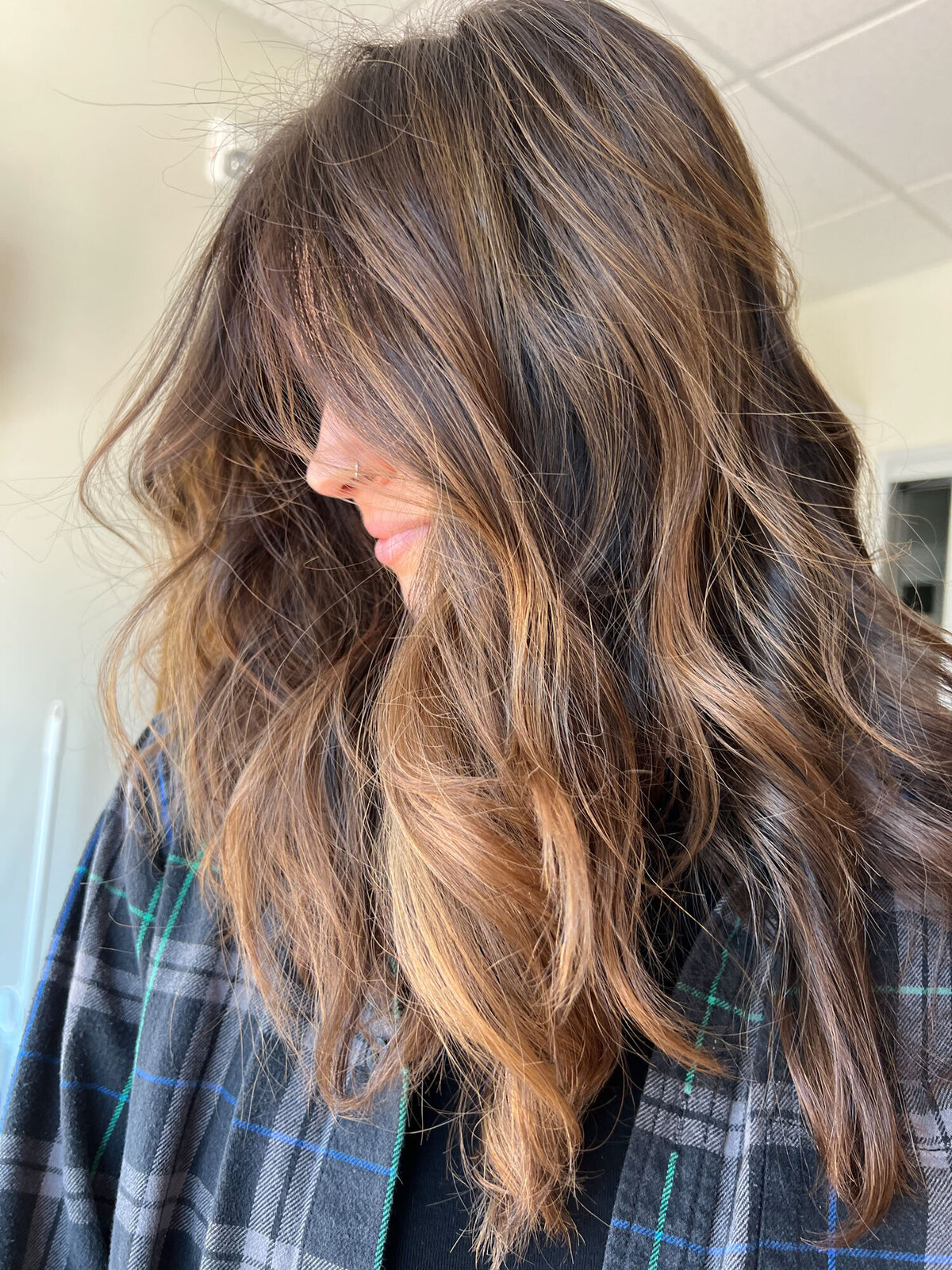 Perch Hair Studio - Lived-in Hair Grey Blending Color Extensions Boulder co Curl specialist in Boulder co - Portfolio 10