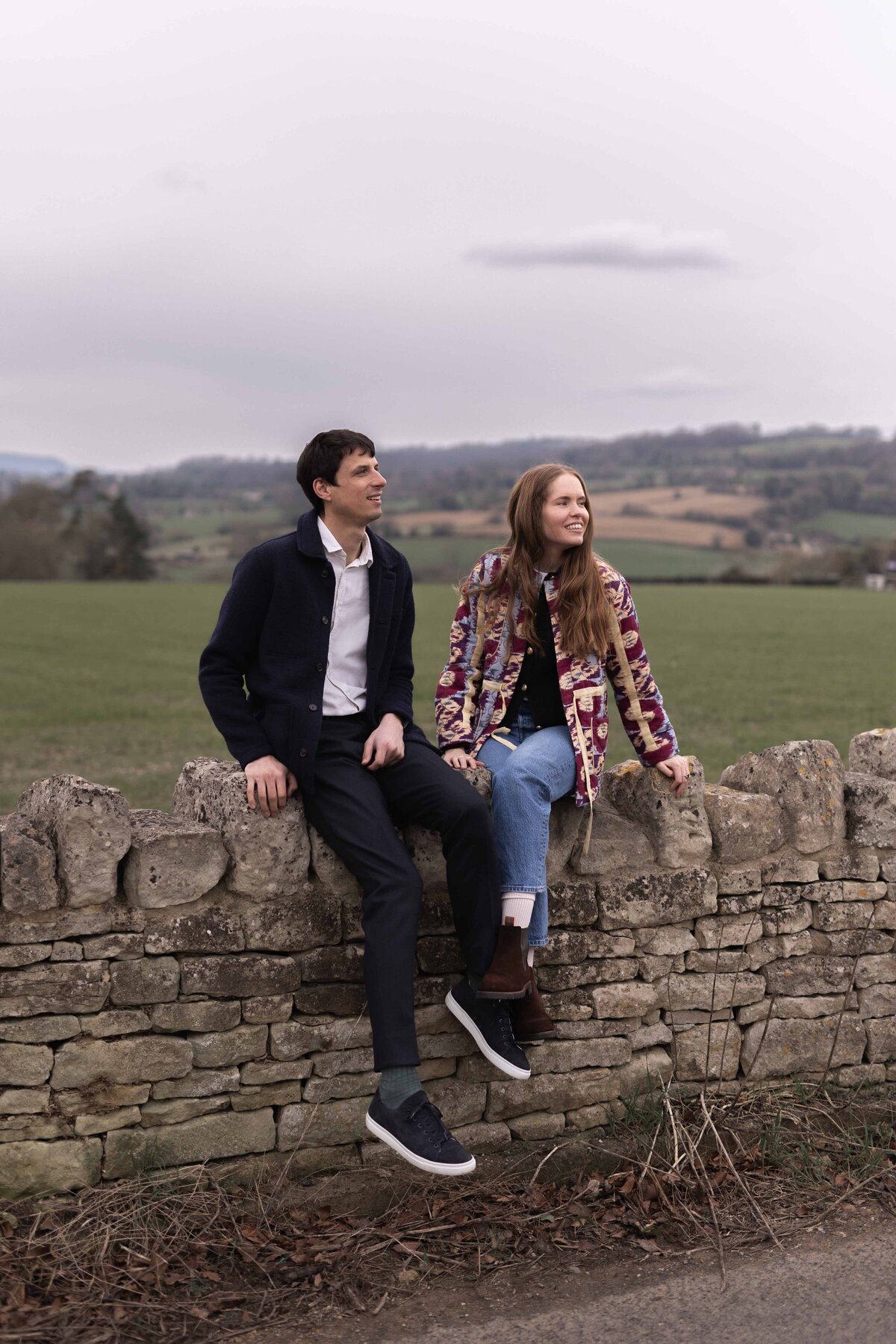 Couple portraits in Painswick, Cotswolds