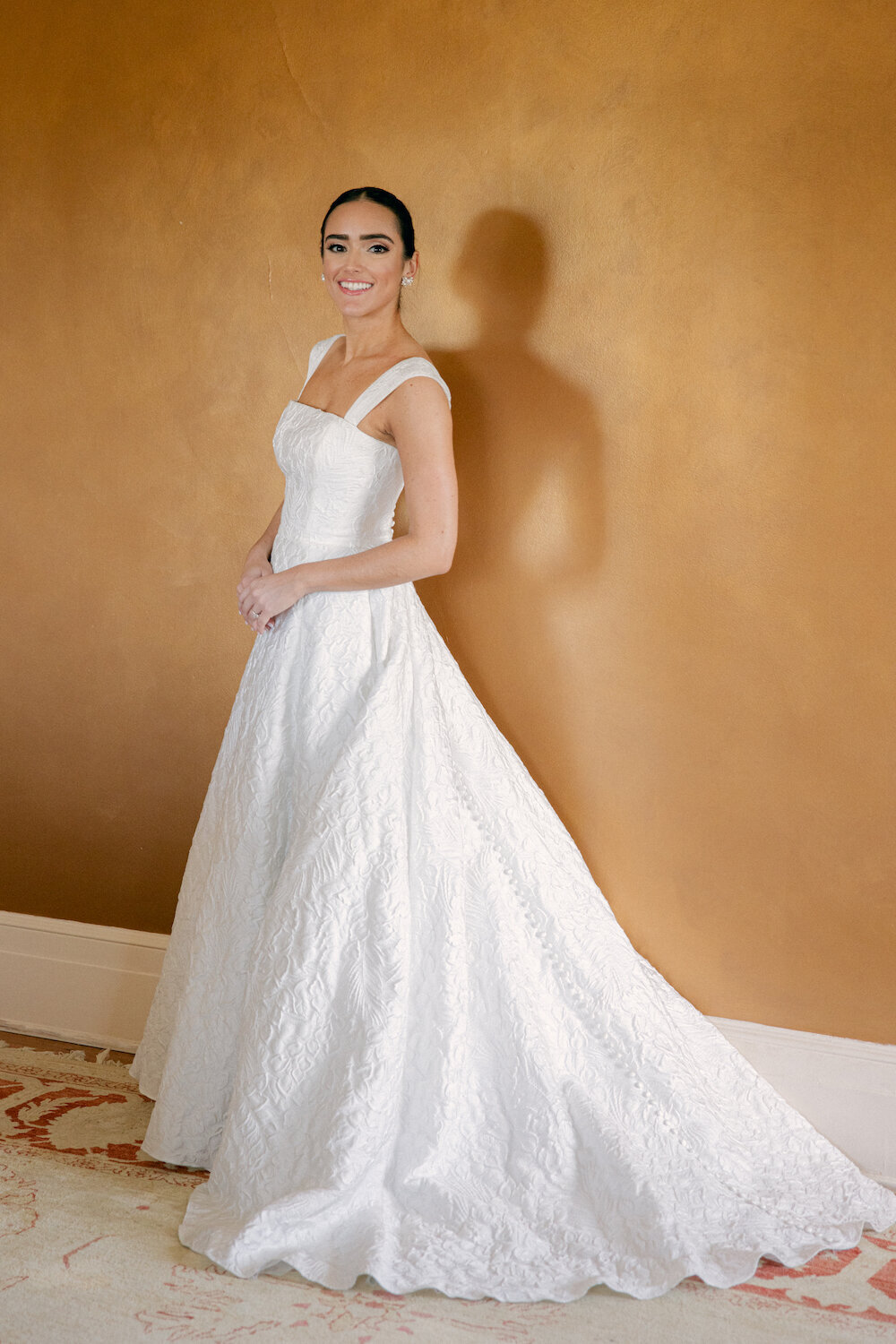 portrait-bridal-bridal-lela-rose-custom-plumed-serpent-clermont-melrose-ball-gown
