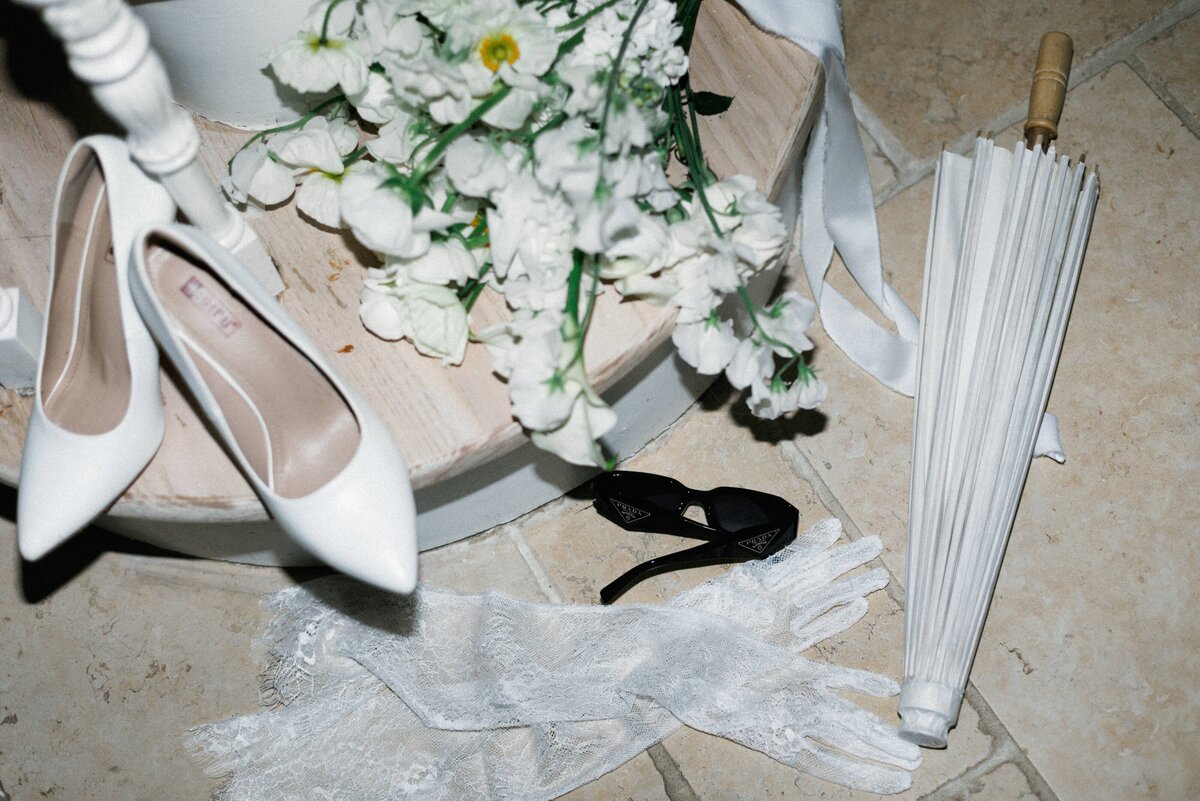 Cool-girl wedding style captured candidly in Manhattan