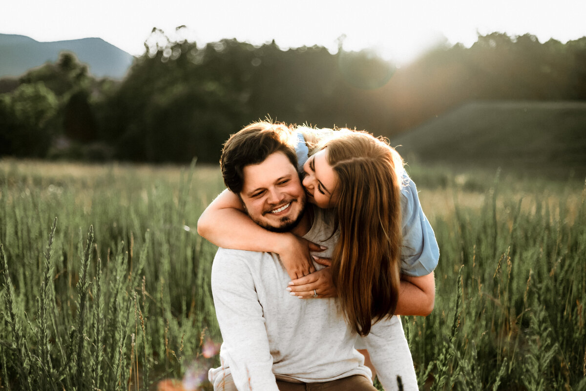 Salem VA wedding and Elopement photographer earthy and moody Charleigh Roberts Photography artsy earthy moody virginia roanoke va east coast daleville va cute couple engagement shoot