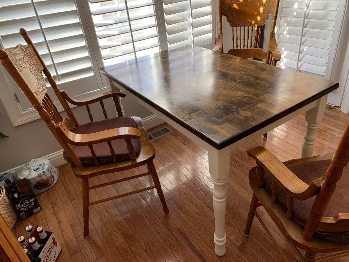 dining room table restoration