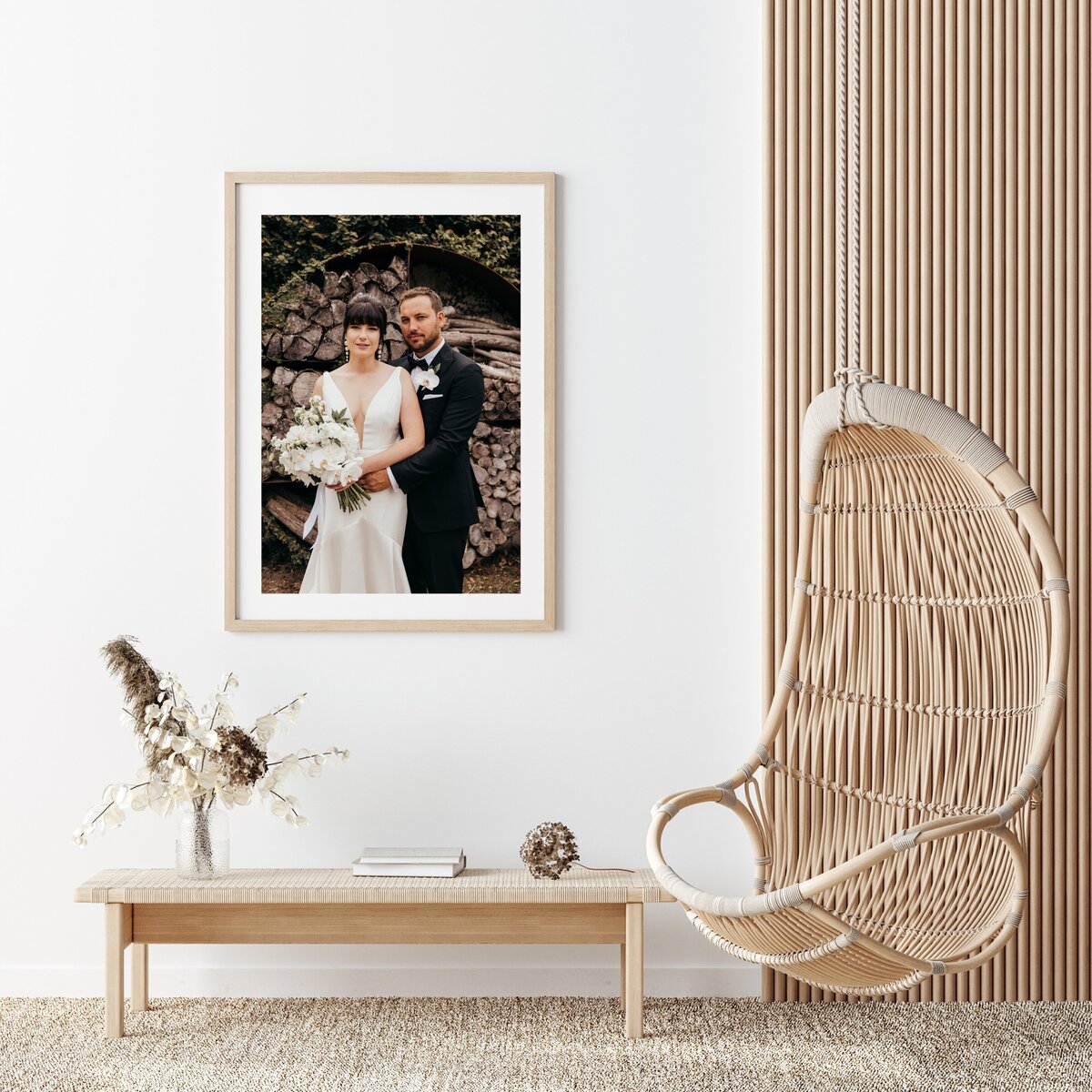 wedding portraits framed and photographed by auckland wedding photographer