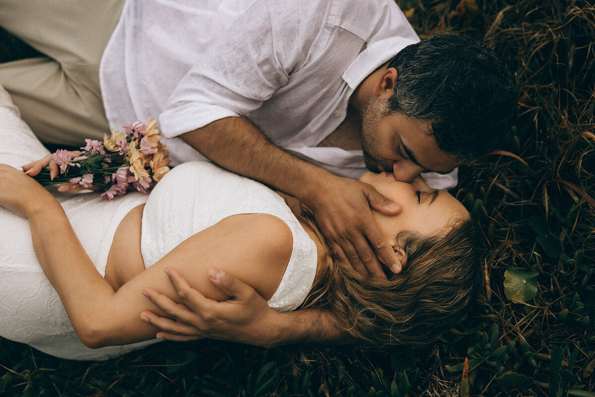 Two brides getting ready together on their wedding day, captured in an intimate, storytelling moment. At Elm House , captured by Sunshine Coast Photographer