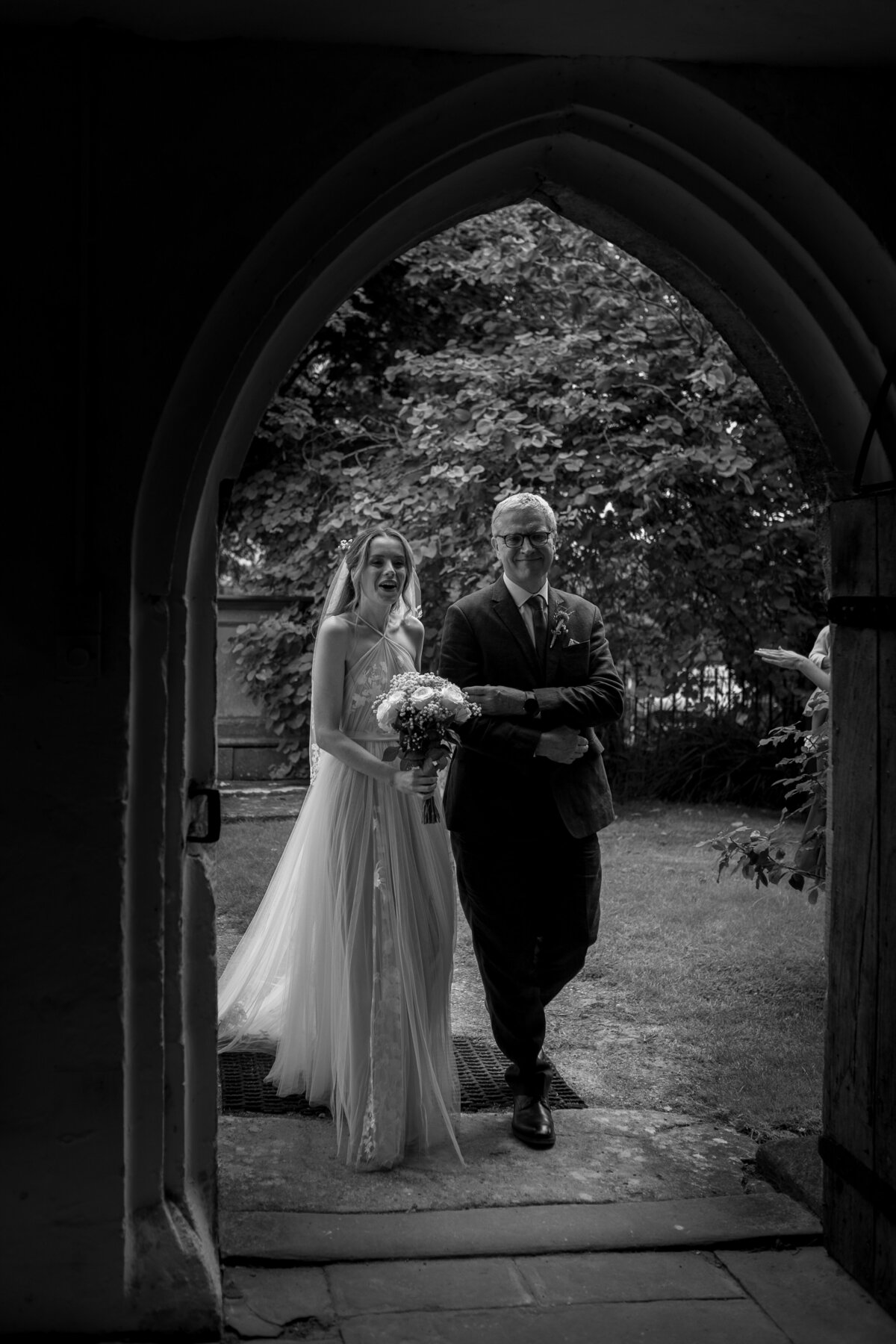 Bride enters church