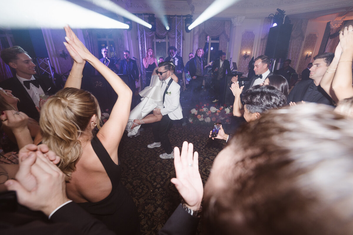 wedding reception at the pleasantdale chateau in north jersey photos by the best photographer suess moments