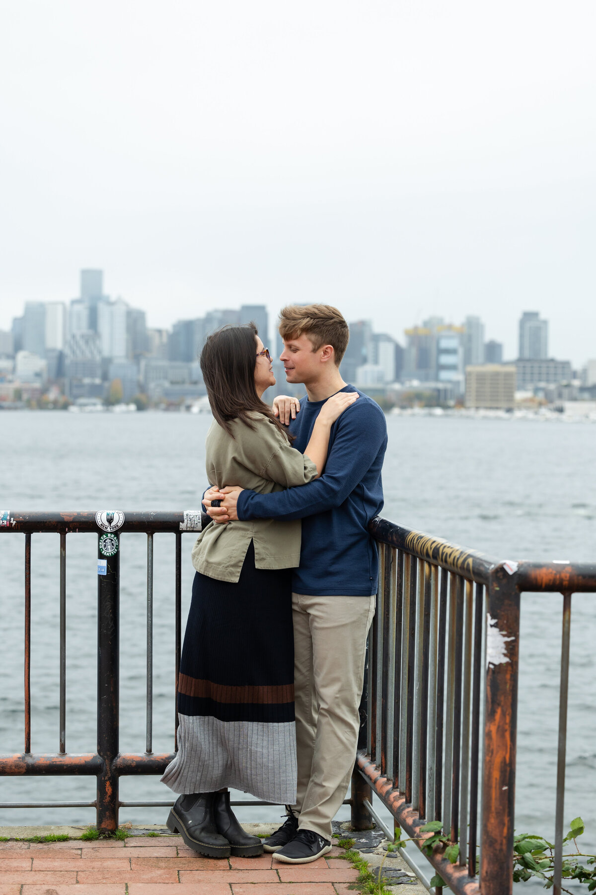 Surprise Seattle wedding Proposal, engagement photography Gas Works Park- 8
