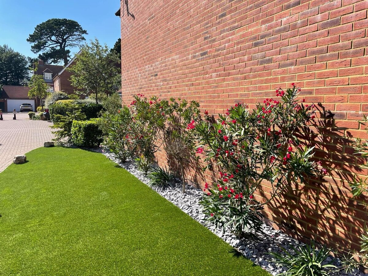 small garden faux grass