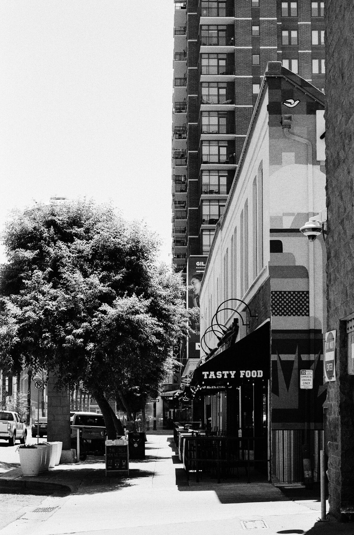 Tasty Food and High-Rise Shadows