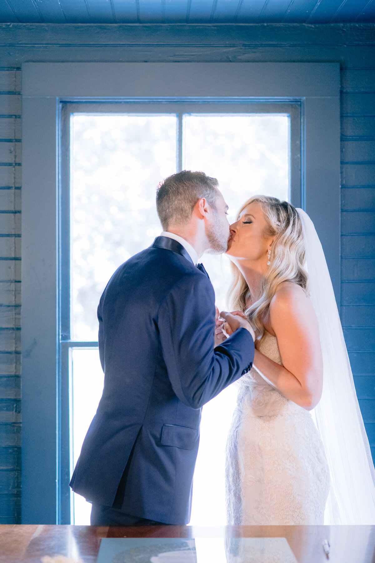 Bride & Groom at Mattie's at Green Pastures