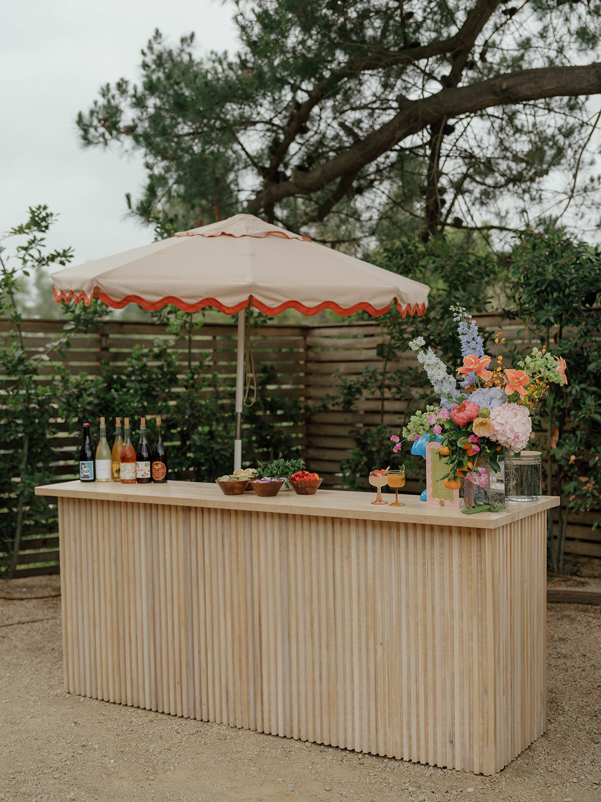 Retro motel chic wedding ceremony at Bodega Los Alamos - 54